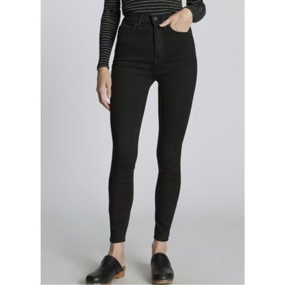 EVERLANE Black The Way High Skinny Jean Sz 28 - Picture 1 of 13